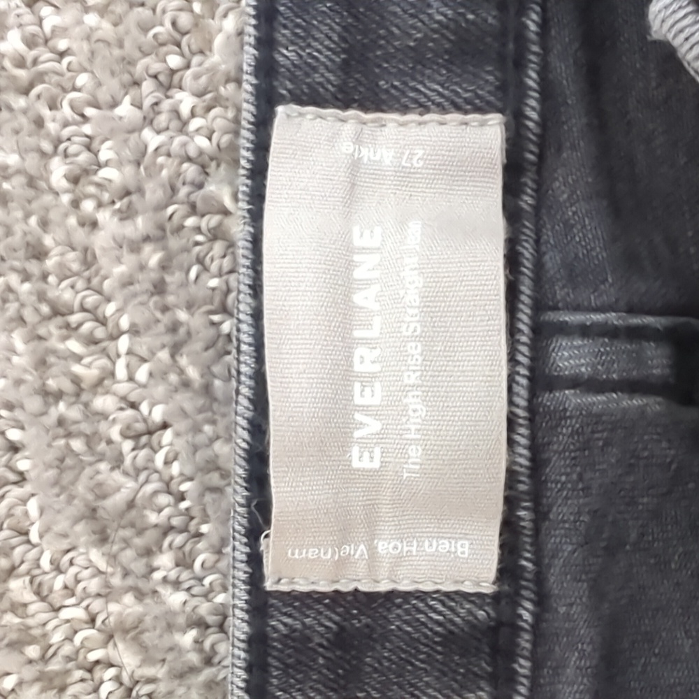 Everlane High Rise Straight Jean Stretch